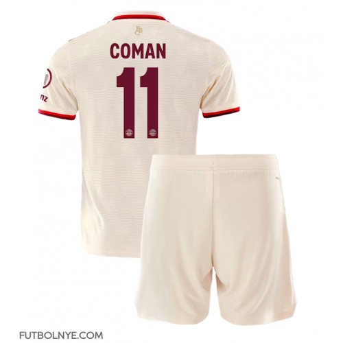 Camiseta Bayern Munich Kingsley Coman #11 Tercera Equipación para niños 2024-25 manga corta (+ pantalones cortos)